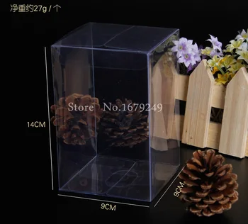 

9x9x14cmDHL fast shipping PVC box/Transparent box /The plastic Gift boxes Pastry biscuit boxes Display case 100pcs/set
