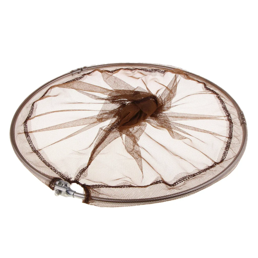Perfeclan Fly Fishing Landing Net Head Nylon Mesh Hand Nets Catch Release Scoop Net Carp Bass Trout Catch Release Scoop Net