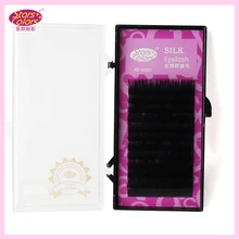 20 лотков Высокое качество шелковые натуральные накладные ресницы 12 рядов толстые одиночные ресницы ресница ручной работы Макияж Наращивание