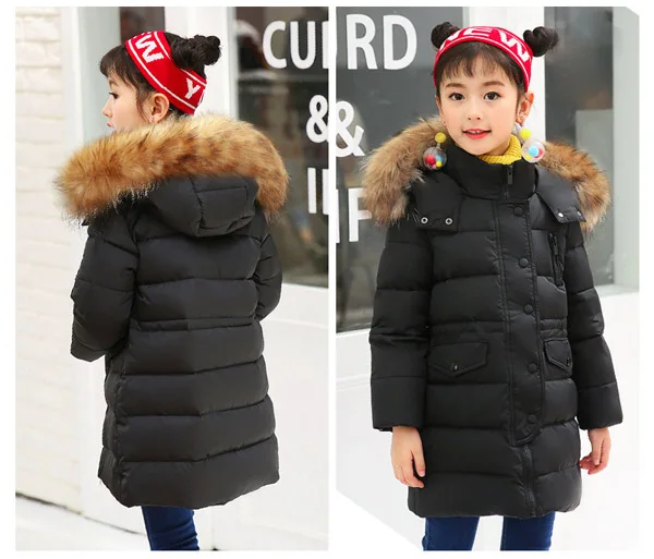 winter new Children's down jacket boys and girls long thick coat
