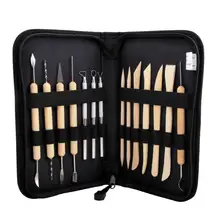 14 шт с деревянной ручкой глиняная Керамика инструменты для лепки общего назначения для керамики тесто пластилин набор инструментов для лепки R20