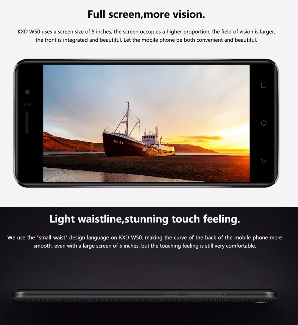 Смартфон Ken Xin Da KXD W50 3g 5 0 &quotMTK6580 1 Гб + 8 четырехъядерный Android 6 Мп двойная камера Две