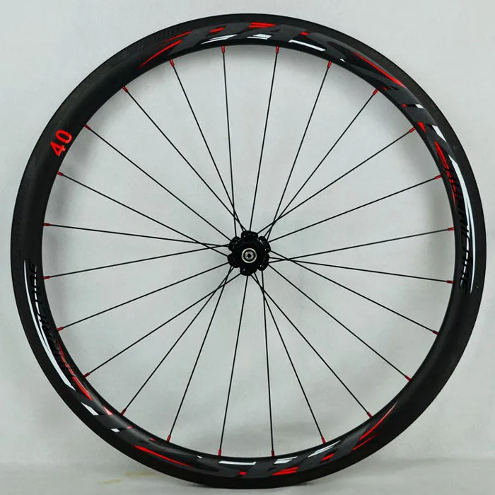 Best 700C Wheelset Carbon Wheels Road Bike Tubeless Wheel V/C Brake Profile 38-40-50-55mm Depth Clincher Carbon Rim Direct-pull 70