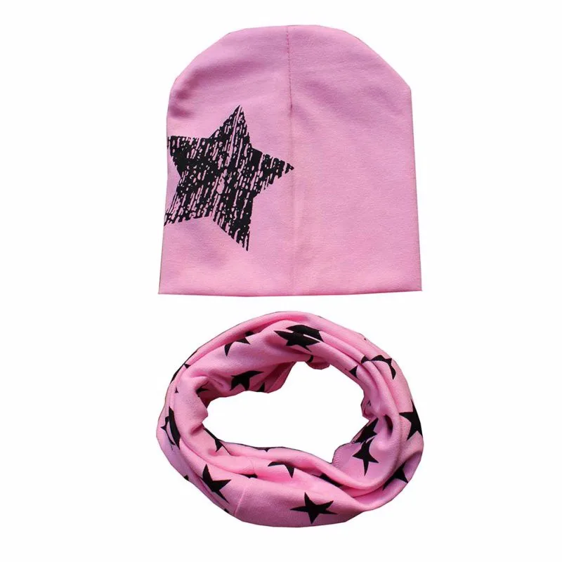 Осень Зима шляпа шапки звезда костюмы интимные аксессуары мягкие наборы для ухода за кожей детский шарф весна печати малышей хлоп