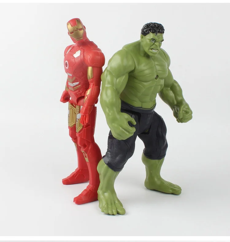 

The Avengers Model Marvel PVC Action Figures Spiderman Figurines Kids Toys hulk Captain America superman batman