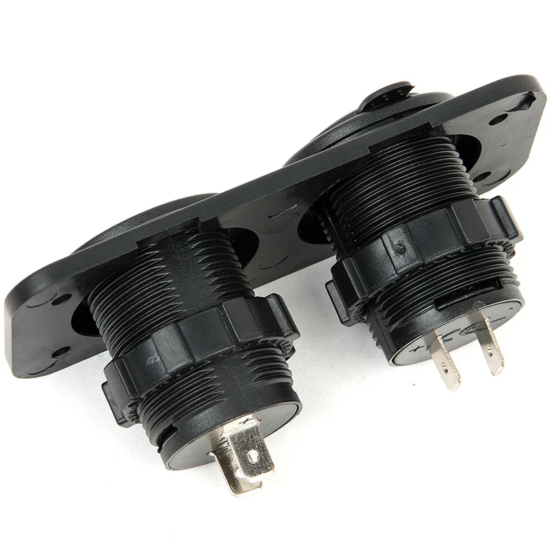 12V LED двойной автомобиль 2 USB порт зарядное устройство с DC Вольтметр цифровой