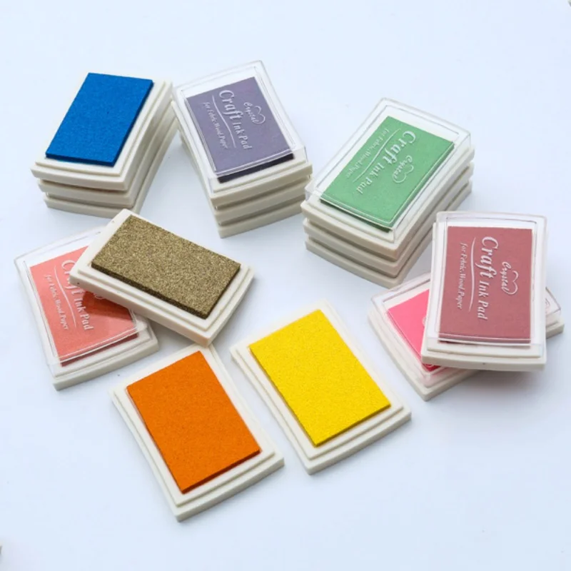 

Sweet Center Colourful Ink Pad Inkpad Rubber Stamp Finger Print Craft Non-Toxic Baby Safe