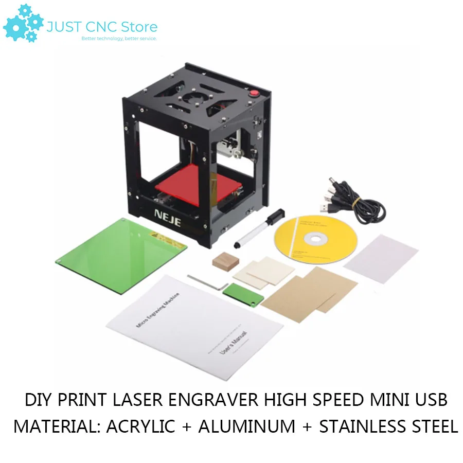 

NEJE DK-8-KZ 1000mW Professional DIY Desktop Mini CNC Laser Engraver Cutter Engraving Wood Cutting Machine Router