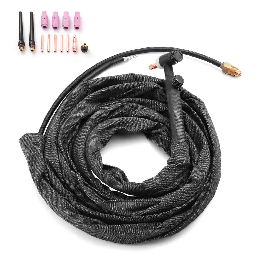 

HITBOX TIG Welding Torch WP17V 13ft 4M Welder Torch 140A 150-Amp Air Cooled SR-17V TIG Welder Gun with Europe Plug for Lift TIG