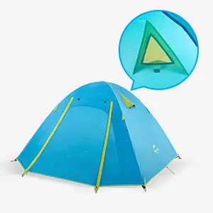 NatureHike P серии классический палатка 210 т ткань для 4 человек UPF 50+ NH18Z040-P