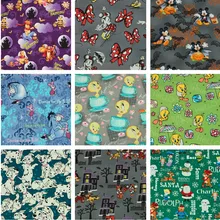 50*140cm Christmas Minnie Dalmatian snowman Cotton Sewing Fabric DIY Handmade Material Hometextile Patchwork Boy pants shirt