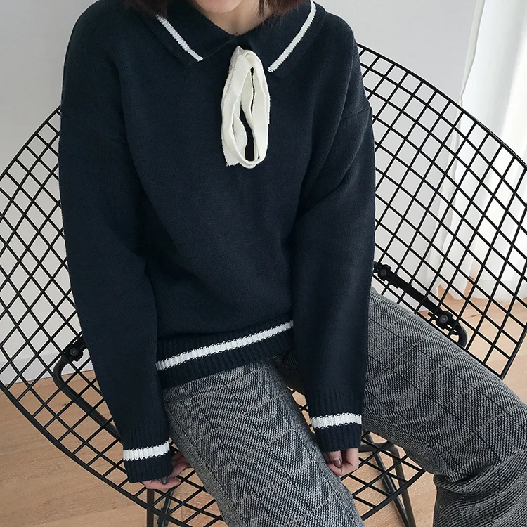 Женские Повседневные свитера, японский Kawaii корейский Ulzzang, милый свитер на шнуровке, женская одежда Harajuku в стиле панк, милая одежда для женщин
