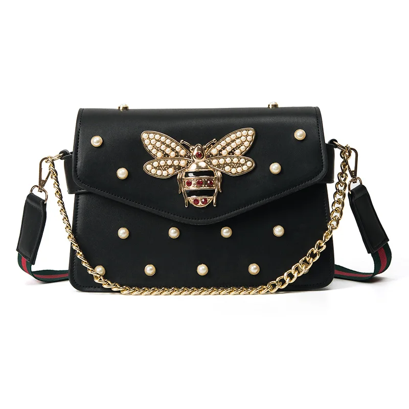 

Luxury Women Handbags Famous France Brand Women Purses Luxury Diamonds Bee Designer Messenger Bag Ladies Chain Crossbody Bag Sac
