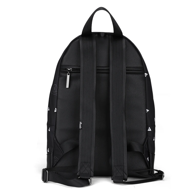 Рюкзак BAIDA Женский черный с треугольным принтом|backpack bag|fashion backpacks bagsbackpack female |