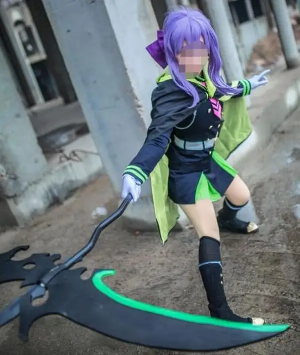 Бесплатная доставка костюм для косплея Owari no Serafu Shinoa Hiragi из серафа конца