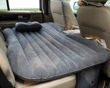 PVC flocked inflatable car bed with two pillows for sale
