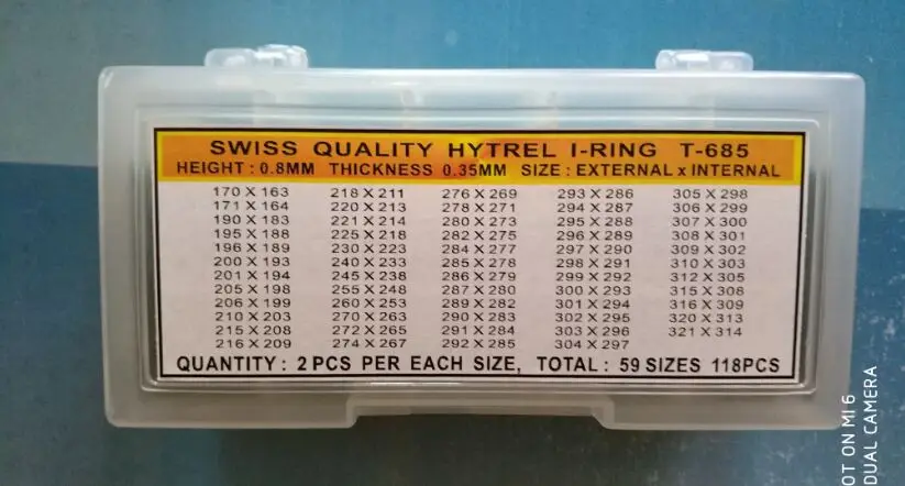 

Free Shipping 98pcs 0.8mm Height High Quality Hytrel I Ring for Watch Crystal
