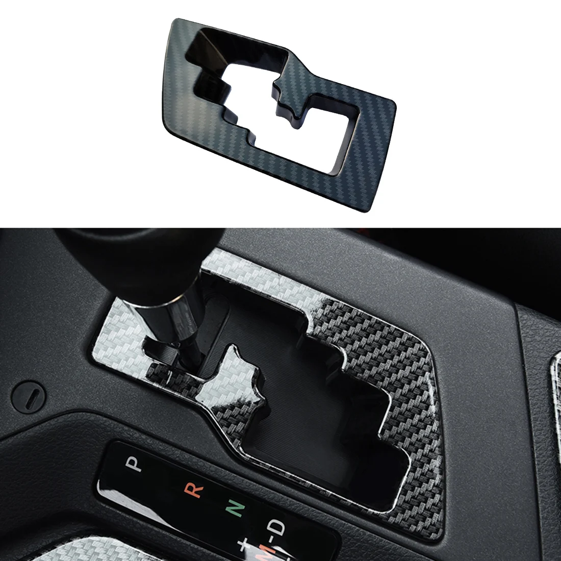 

For Toyota RAV4 2016 2017 2018 Accessories ABS Carbon fiber color Gear Shift Panel Decorator Cover