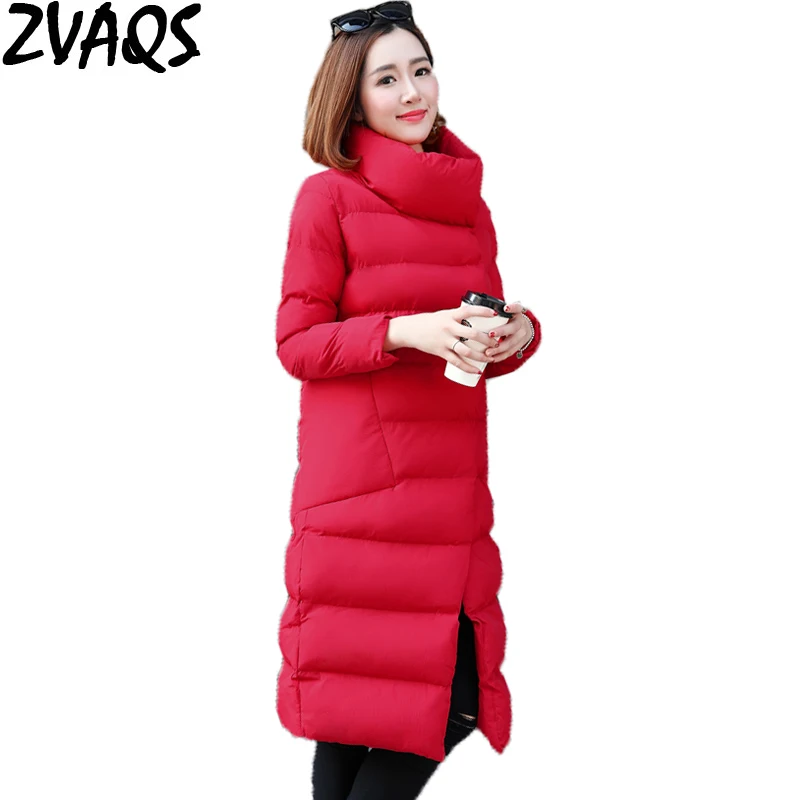 2018 women winter hooded jacket slim plus size cotton