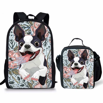 

Children School Bags Girls Schoolbag Primary Boston Terrier School Backpack Kids School Backpack Set Kids Bookbag