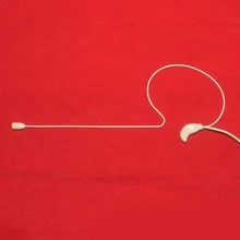 E-4 Профессиональный Невидимый микрофон для ушей бежевый микрофон с ушным креплением 1/" 3,5 мм винтовой замок беспроводной микрофон 5 шт./партия