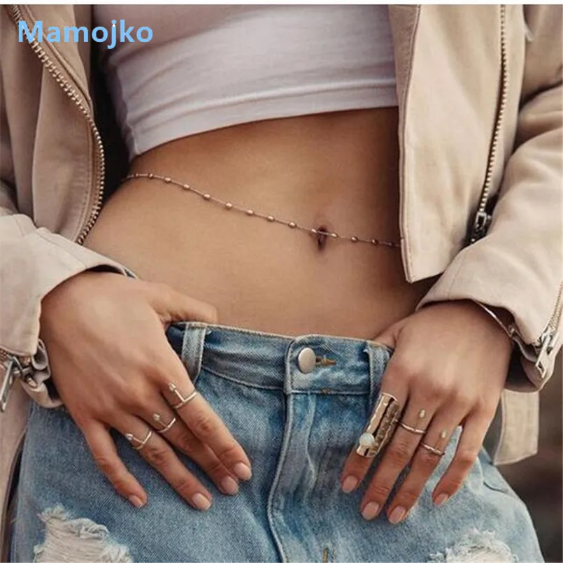 Роскошная сексуальная цепочка Mamojko с бусинами из сплава для женщин модные