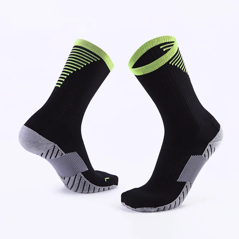 Men Mid Calf Soccer Socks Outdoor Sports Athletic Football Socks Men
