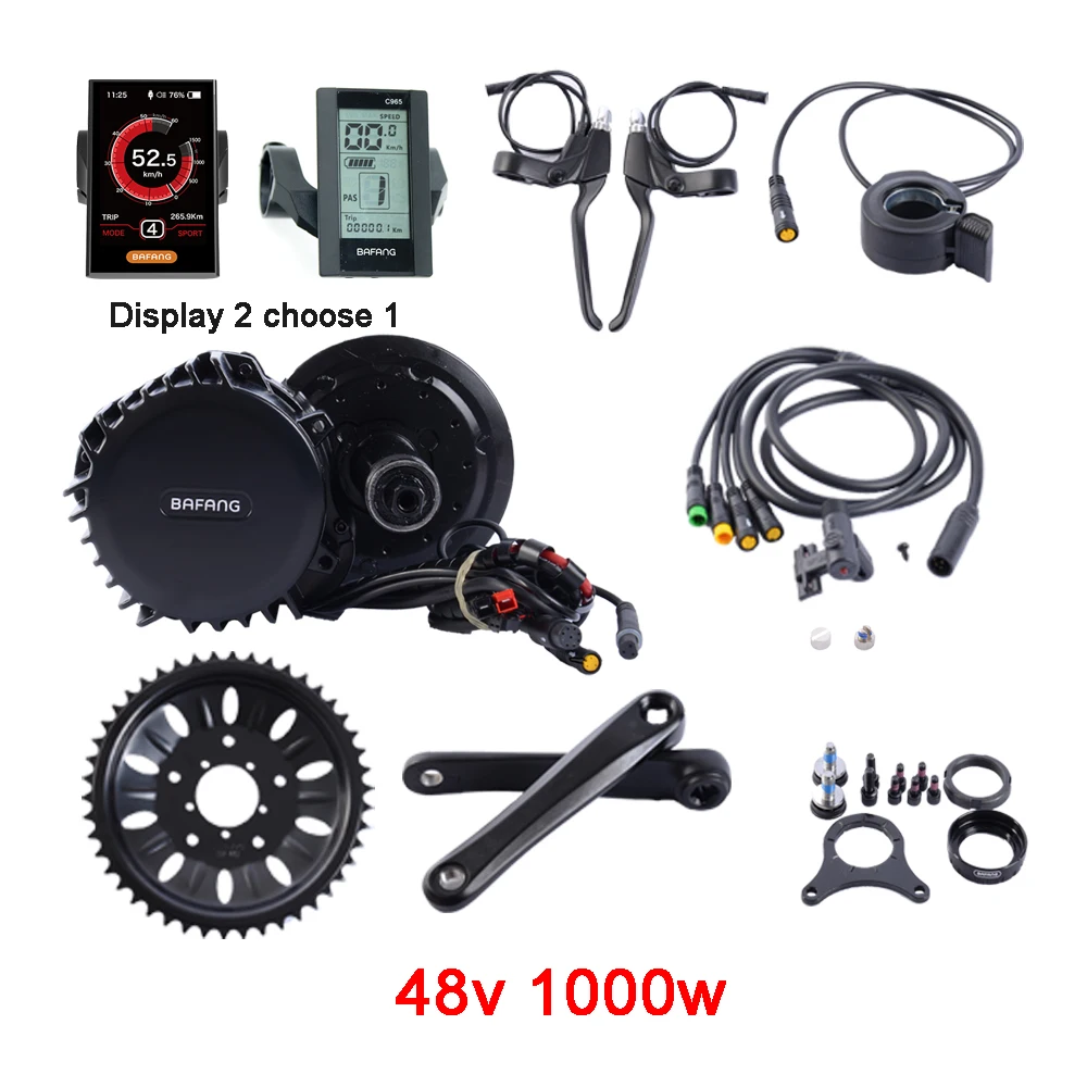 Cheap 36V 250W/350W/500W 48V 500W/750W/1000W Electric Bicycle/Bike Ebike Conversion Kit Bafang BBS01 BBS02 BBS03/BBSHD Mid Drive Motor 3