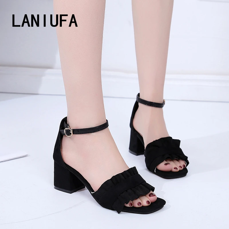 

new Women Sandals Summer Women Concise Platform Open Toe Casual Shoes women shoes Fashion Thick Bottom Wedges pumps Sandals #490
