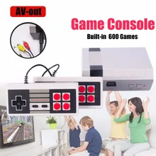 Mini TV De Poche Console de Jeu Vidéo Jeu Console Pour Nes Jeux avec 600 Différents Jeux Intégrés PAL NTSC