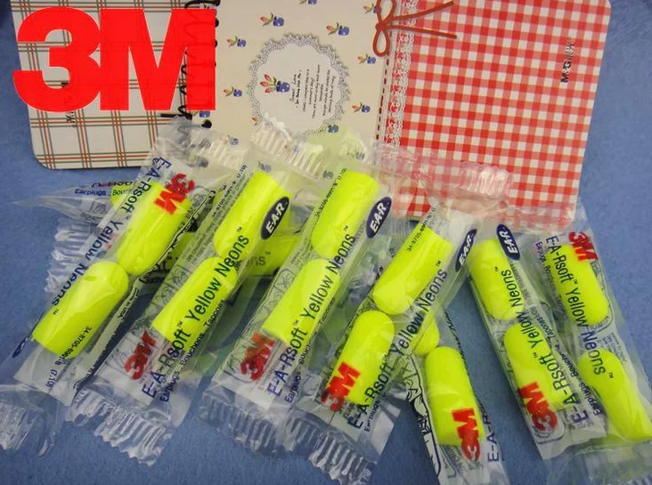 

EarPlugs 10 Pair 3M Yellow Neon Soft Foam Value Individually Wrapped NRR 33DB 312-1250