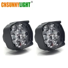 CNSUNNYLIGHT Автомобильные светодиодные фары, авто рабочие фары для вождения, пикапы для грузовиков, внедорожные противотуманные фары, фары для мотоциклов и велосипедов