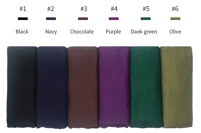 60*170cm Muslim women Soft Cotton modal hijab scarf islamic jersey headscarf hijab femme musulman Arab headwrap turban clothing