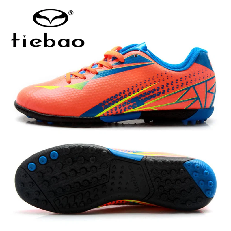 TIEBAO Teenagers Soccer Shoes Outdoor School Football Games font b Boots b font TF Turf Sloes