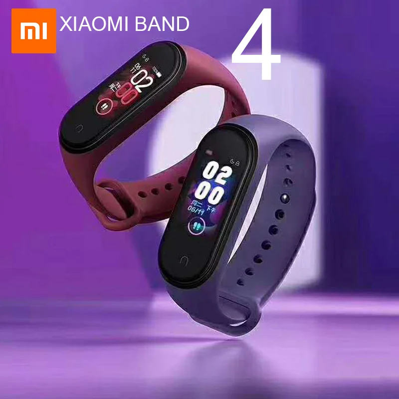 Original Globle Xiaomi Mi Band 4 Color Screen bluetooth5.0 Smart band 4 Bracelet Heart rate Sleep Fitness tracker smart mi band4