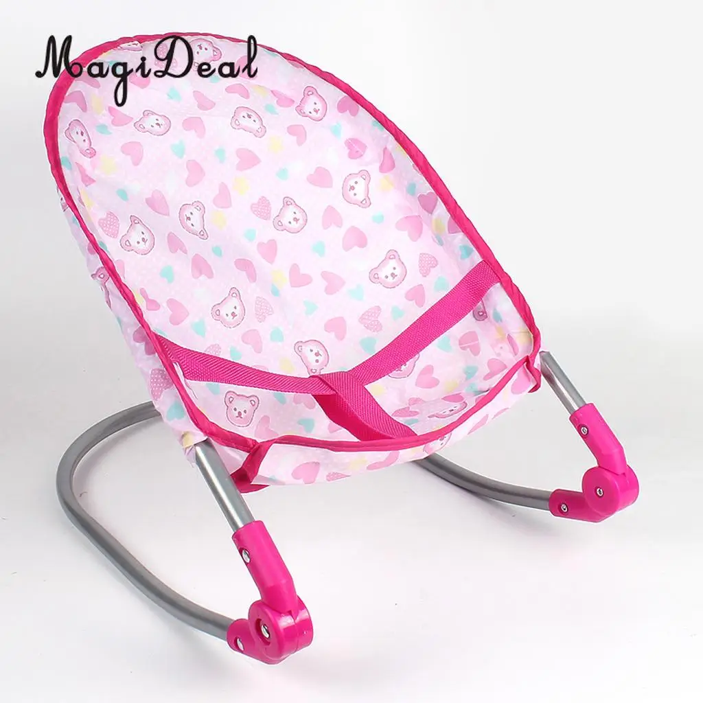 Simulation Newborn Baby Toddler Fun Play Pretend Furniture Bouncer Rocking Chair Model for Reborn Dolls Supplies