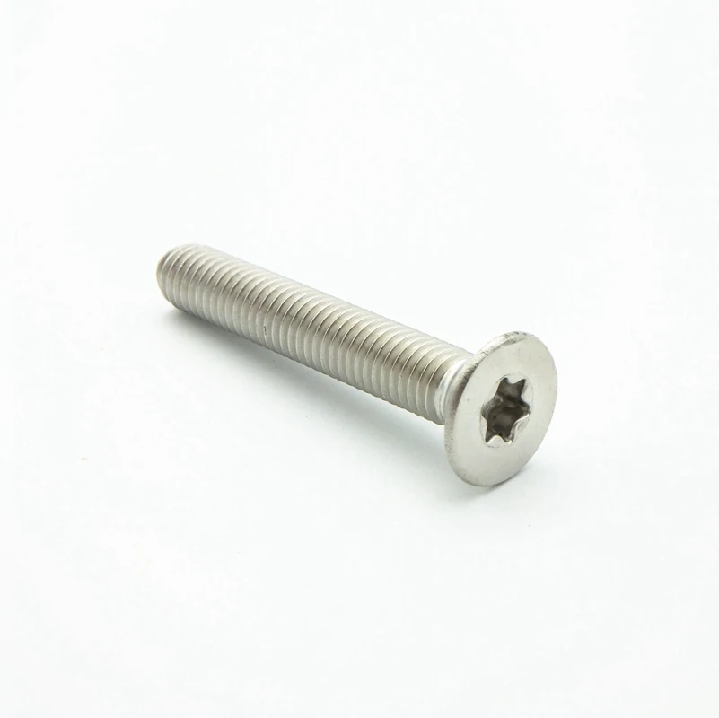 

50PCS M3 304 Stainless Steel Metric Thread Flat Head Cap Screw Torx Bolt Fastener