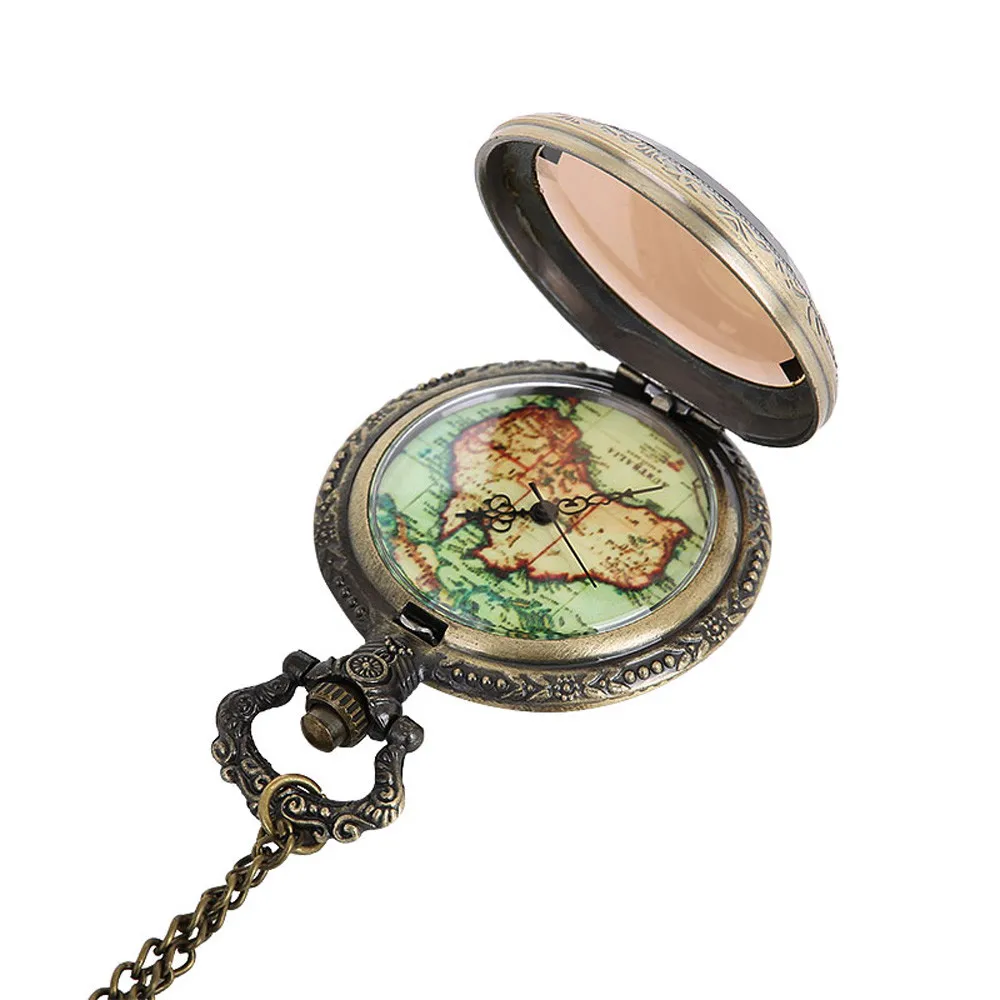 Винтаж цепи Ретро наибольшее карманные часы Цепочки и ожерелья для Дедушки папа подарки