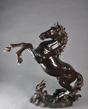 

Modern fashion family pack animal portrait decoration copper sculpture crafts horse factory house Copper Arts