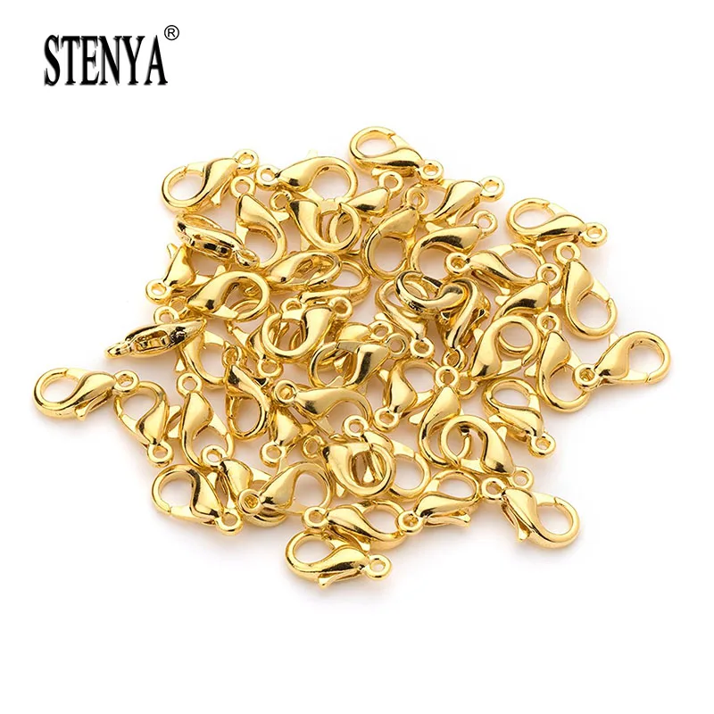 

Stenya Gold Plated Lobster Clasps Claw Swivel Trigger Connector Necklace Bracelet Hooks Jewelry Making Cord Texture Ends Bijoux