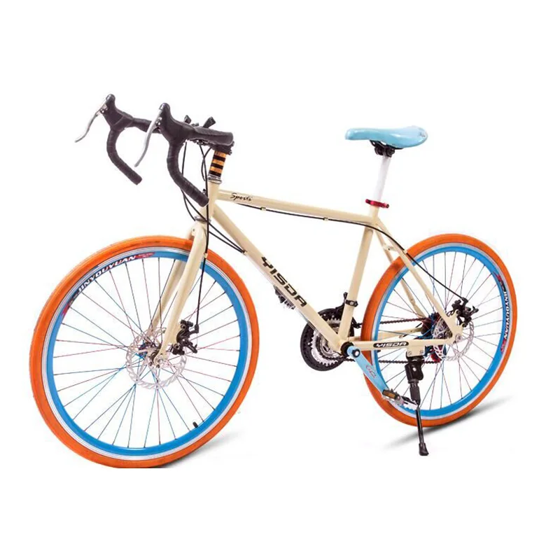 Top New mountain bike disc brake V brake student student cross country racing variable speed damping 2