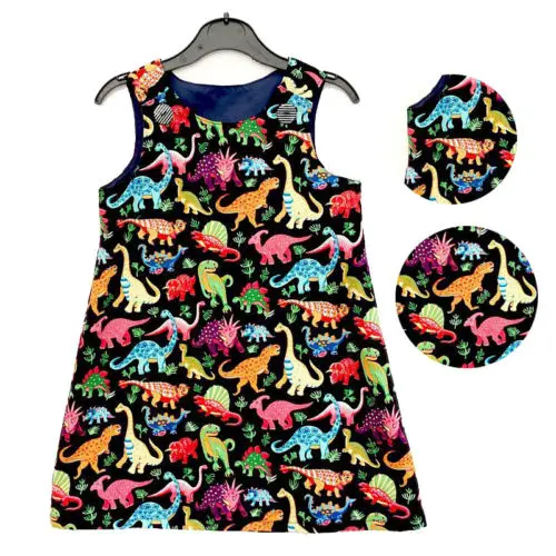 2019 New Colorful Dinosaur Infant Dress Sleeveless Summer Toddler Kids