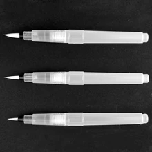 3 шт. портативная Акварельная кисть, художественные кисти для рисования, многоразовая кисть для резервуара для воды, ручка для рисования, мягкая кисть для краски, кисть для краски
