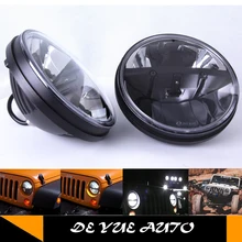 7 дюймов светодиодные фары для джипа wrangler DHL/FedEx/UPS/EMS