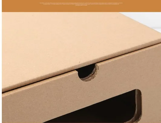 Kraft shoes box transparent shoes box easy drawer - type boots box  variety of styles receive box (6)