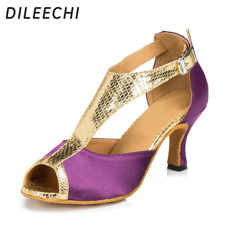 Туфли DILEECHI женские атласные на высоком каблуке 8 5 см|dance shoes high heel|shoes salsadance salsa |