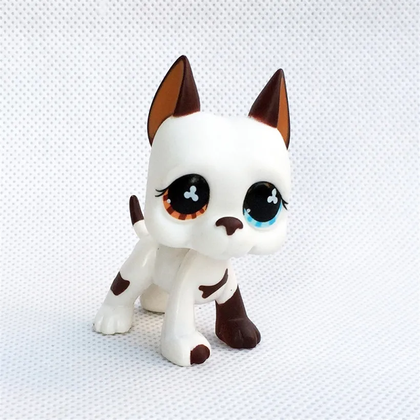 Новый узор Pet Shop LPS белый Coior Кошка Собака волосы Домашние животные с голубыми