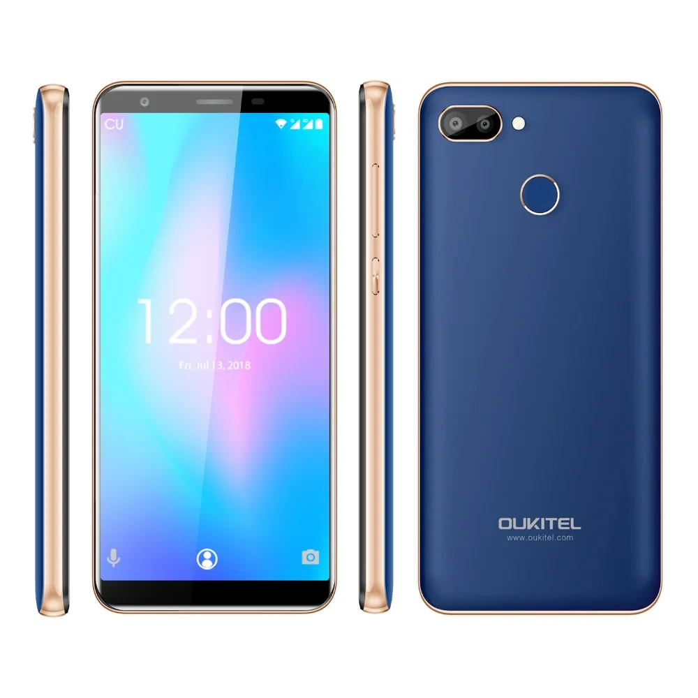 OUKITEL C11 Pro 5,5 дюймов 18:9 дисплей Android 8,1 мобильный телефон четырехъядерный 3G ram 16G rom 4G LTE 3400mAh 8.0MP смартфон