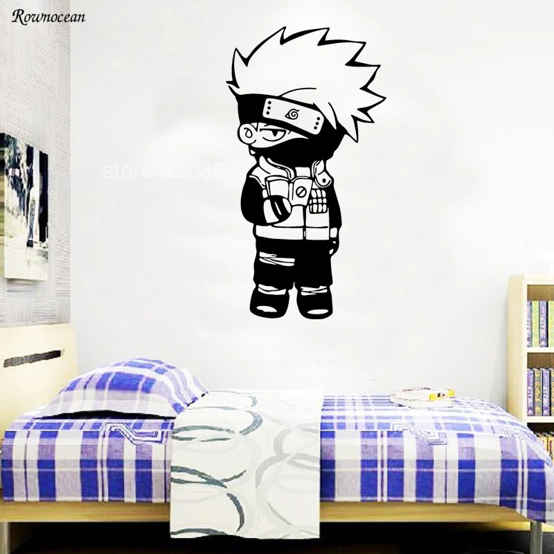 Home Decor Boys Room Japanese Comics Hatake Kakashi Fighter Naruto Wall