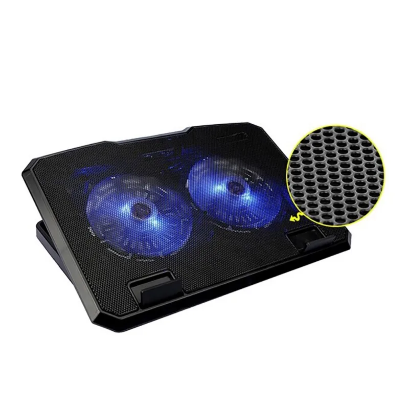 

6-Level Lifting Multi-Fan Notebook Cooler Laptop Cooling Radiator With 2 USB Ports Anti-skid Adjustment